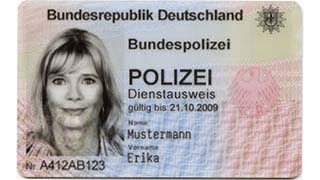 Dienstausweise in der Bundespolizei