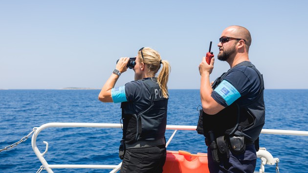 Einsatzunterstützung für die Europäischen Agentur für Grenz- und Küstenwache Frontex auf Samos (Griechenland)