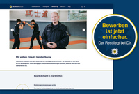 Über die neugestaltete Website kann man sich jetzt auch online bewerben.