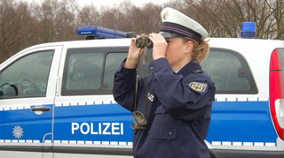 Grenzpolizeiliche Streife auf Beobachtungsposten