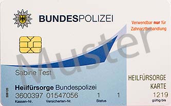 Heilfürsorgekarte-Zahnarztbehandlung (HfK-Z)