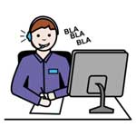 Clipart: Telefonist