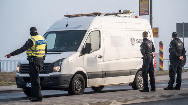 Kontrollen der Bundespolizei im Grenzgebiet